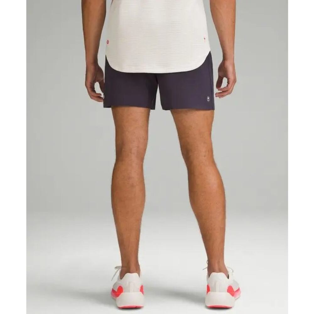 LULULEMON Team Canada Pace Breaker Lined Shorts 5" Men's XS Atmospheric Purple - Picture 5 of 12